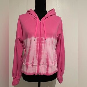 Tek Gear Pink and White Tie-Dye Hoodie
